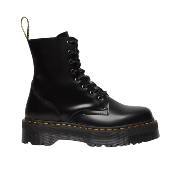Dr. Martens Jadon Platform Boots - Black Smooth Leather
