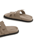 Hermes Chypre Sandal - Beige Mastic Calfskin Leather - Image 4