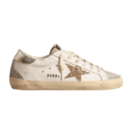 Golden Goose Super-Star - White Ice Gray Gold Glitter