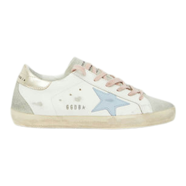 Golden Goose Super-Star - White Silver Ice Blue