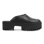 Gucci Perforated GG - Platform mules