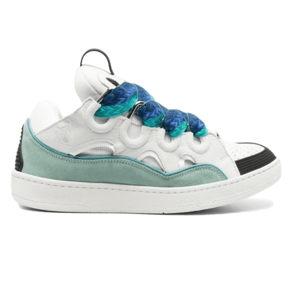 Lanvin Leather Curb - White Blue