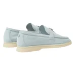 Loro Piana Summer Charms Walk Loafer Suede Spring Waterfall Melange - Image 3