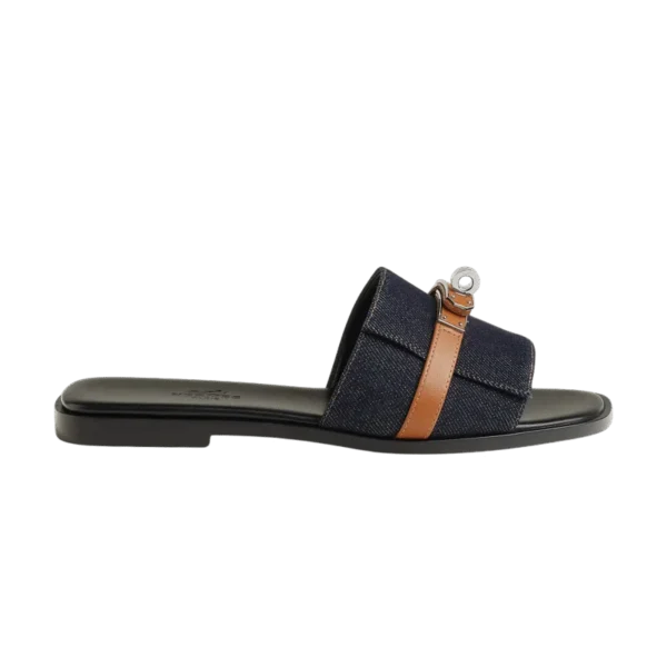 Hermes Giulia sanda Bleu Brut / Nature