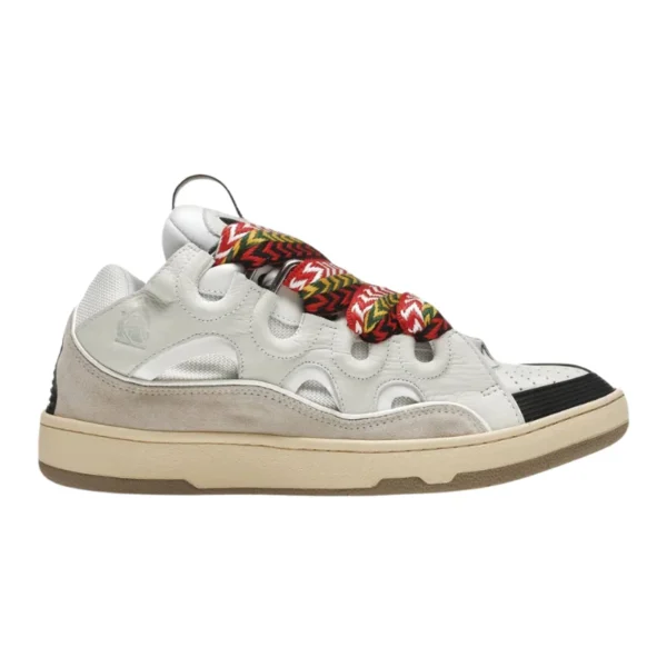 Lanvin ‘Curb’ suede and leather Sneakers in Navy