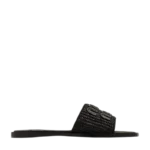 Miu Miu Logo Slipper Black