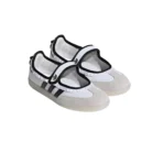 Samba Jane Frill Ruffle White Black - Image 3