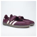 Adidas Samba Jane Maroon Cream White Gold Metallic