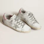 Golden Goose Super-Star with gray suede star and pink leather heel tab(Women's) - Image 2