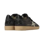 Golden Goose Ball Star in glitter with leather star and metallic leather heel tab Dark Grey Sand(Men) - Image 4