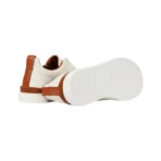 Zegna Triple Stitch leather sneakers WHITE TRIPLE STITCH - Image 4
