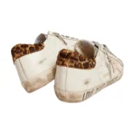 Golden Goose white leather Super-Star with glittery heel tab(Women's) - Image 3