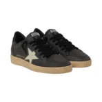 Golden Goose Ball Star in glitter with leather star and metallic leather heel tab Dark Grey Sand(Men) - Image 3
