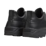 Zegna - Triple Stitch Monte Grained Calf Leather Black Slip On Sneakers - Image 3