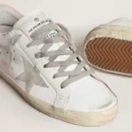 Golden Goose Super-Star with gray suede star and pink leather heel tab(Women's) - Image 3