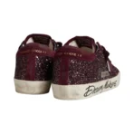 Golden Goose Super-Star LTD in cherry glitter with cherry suede star(Women's) - Image 4