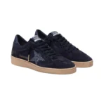 Golden Goose Ball Star in dark blue suede with dark blue glitter star(women) - Image 4