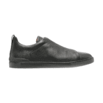 Zegna Triple Stitch low-top black sneakers