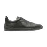 Zegna Triple Stitch low-top black sneakers