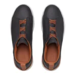 BLACK DEERSKIN TRIPLE STITCH™ SNEAKERS Black - Image 4