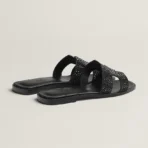 Hermès Oran sandal 'Noir' - Image 2
