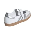 Adidas Samba Jane White Silver Metallic Gum - Image 4