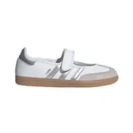 Adidas Samba Jane White Silver Metallic Gum