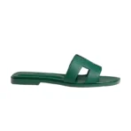 Hermès Oran sandal 'Vert Oyat'