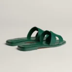 Hermès Oran sandal 'Vert Oyat' - Image 4