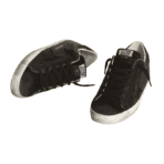Golden Goose Superstar – Black Glitter Heel - Image 3